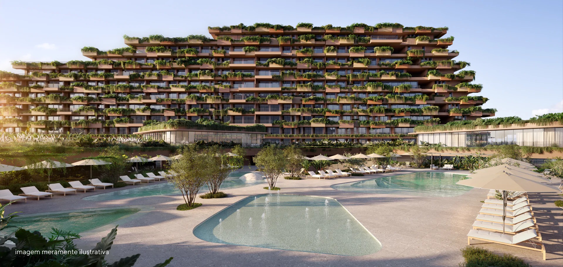 Piscina praia — Terra ALL Resort