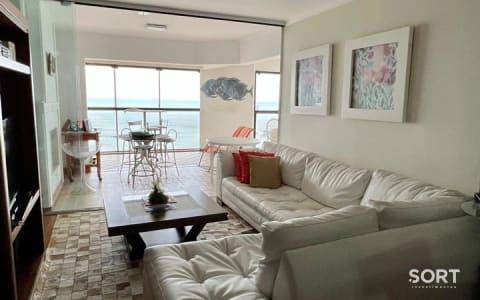 Living Apartamento Frente Mar no Edifício Cosmos Torre Halley Living Apartamento Frente Mar no Edifício Cosmos Torre Halley