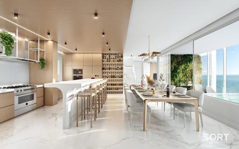 Sala Cozina Apartamento Edifício Sapphire Tower - FG Sala Cozina Apartamento Edifício Sapphire Tower - FG