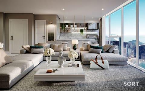 Living Apartamento Frente Mar no Edifício Boreal Tower Living Apartamento Frente Mar no Edifício Boreal Tower