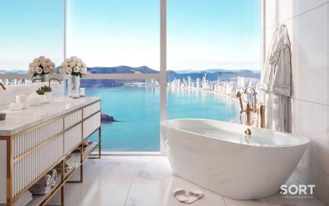 Banheiro Suíte Apartamento Frente Mar no Edifício Boreal Tower Banheiro Suíte Apartamento Frente Mar no Edifício Boreal Tower