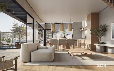 Living Apartamento Frente Mar no Edifício Sailor's Bay Living Apartamento Frente Mar no Edifício Sailor's Bay