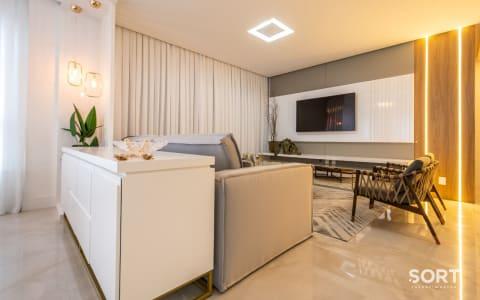 Sala de estar Apartamento Quadra Mar no Edifício Brescia Sala de estar Apartamento Quadra Mar no Edifício Brescia