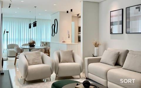 Sala de Estar Apartamento no Edifício L'Essence Residence Sala de Estar Apartamento no Edifício L'Essence Residence