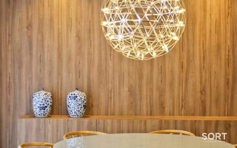 Sala de Jantar Apartamento Quadra Mar no Edifício Acqualina Residence Sala de Jantar Apartamento Quadra Mar no Edifício Acqualina Residence