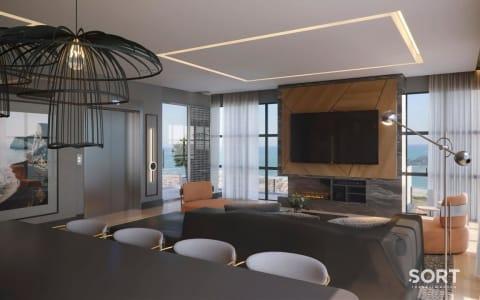 Sala de Estar Cobertura Vista Mar no Edifício Sparkling Wine Residence Sala de Estar Cobertura Vista Mar no Edifício Sparkling Wine Residence