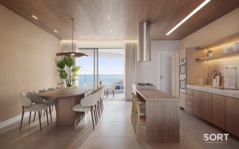 Living Apartamento Quadra Mar no Edifício Alaia Living Apartamento Quadra Mar no Edifício Alaia