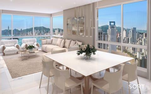 Sala de Jantar Apartamento no Edifício Blue Coast Sala de Jantar Apartamento no Edifício Blue Coast
