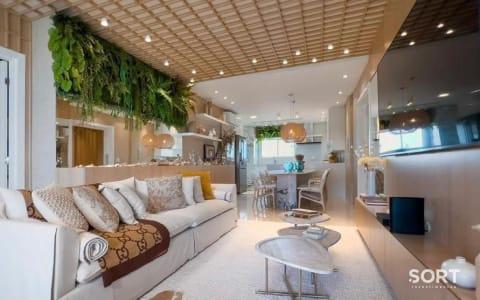 Living Apartamento Vista Mar no Edifício Mirante das Águas Living Apartamento Vista Mar no Edifício Mirante das Águas