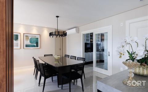 Sala de Jantar Apartamento Vista Mar no Edifício Acqualina Residence Sala de Jantar Apartamento Vista Mar no Edifício Acqualina Residence