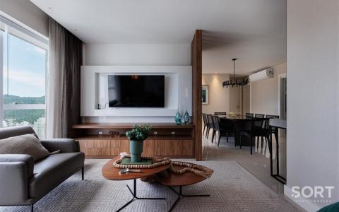 Sala de Estar Apartamento Vista Mar no Edifício Acqualina Residence Sala de Estar Apartamento Vista Mar no Edifício Acqualina Residence