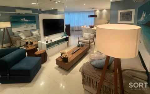 Living Apartamento Mobiliado na Barra Norte Edifício Torre de Mônaco Living Apartamento Mobiliado na Barra Norte Edifício Torre de Mônaco