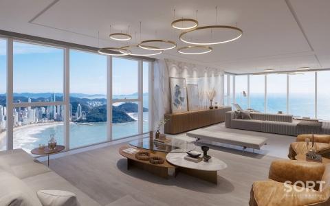 Living Cobertura Duplex Frente Mar no Edifício Titanium Tower Living Cobertura Duplex Frente Mar no Edifício Titanium Tower