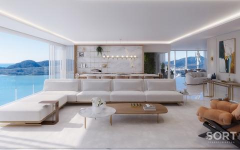 Living Cobertura Duplex Frente Mar no Edifício Titanium Tower Living Cobertura Duplex Frente Mar no Edifício Titanium Tower