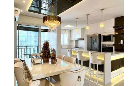 Sala de Jantar Apartamento Quadra Mar no Edifício Windsor Village Sala de Jantar Apartamento Quadra Mar no Edifício Windsor Village