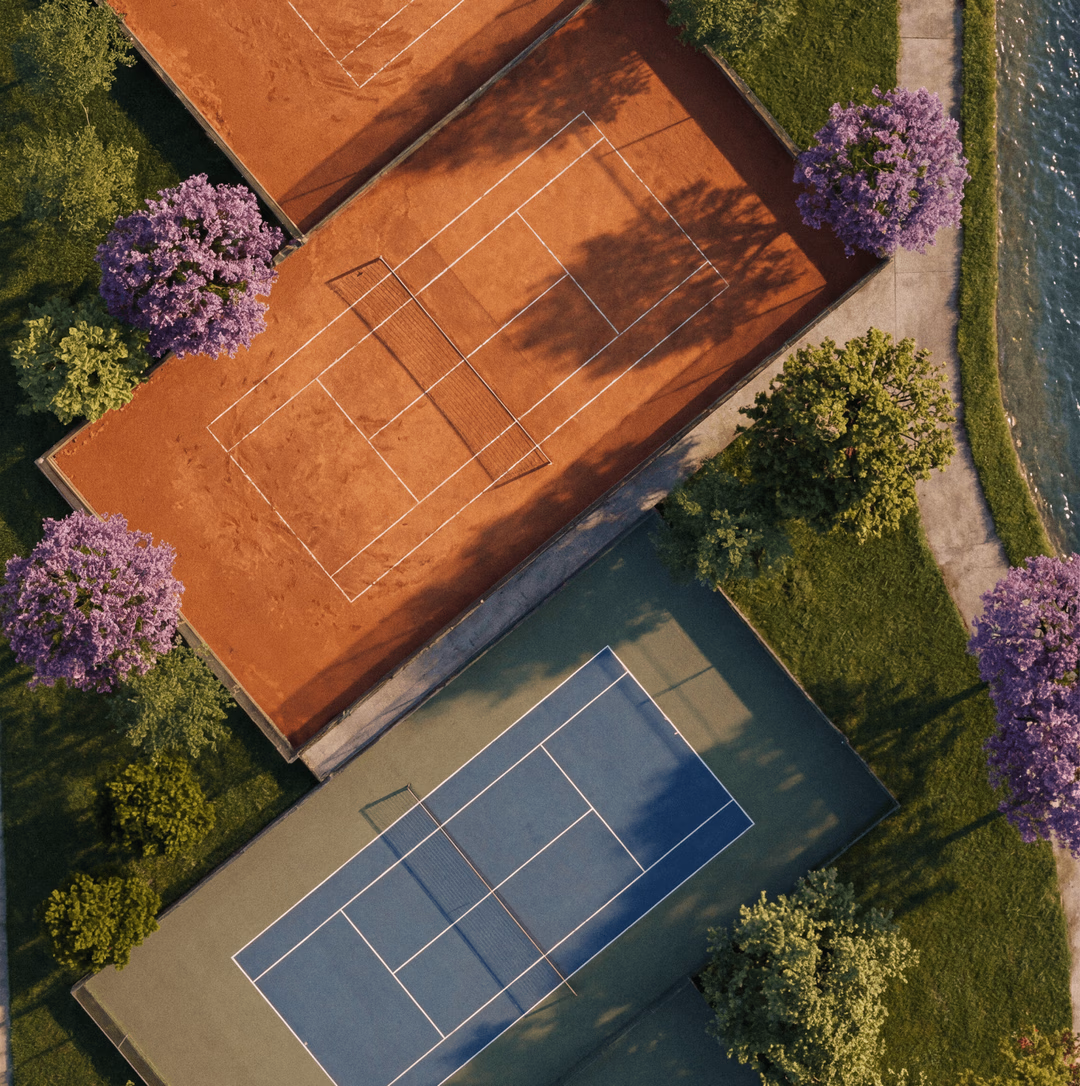 Vista aérea das quadras — Rafa Nadal Tennis Center